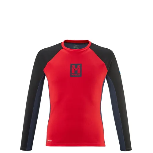 Millet Trilogy Sky TS LS - T-Shirt - Herren Rouge / Saphir XL