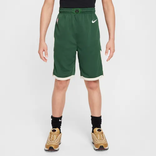 Milwaukee Bucks 2023/24 Icon Edition Nike NBA Swingman Shorts für ältere Kinder (Jungen) - Grün