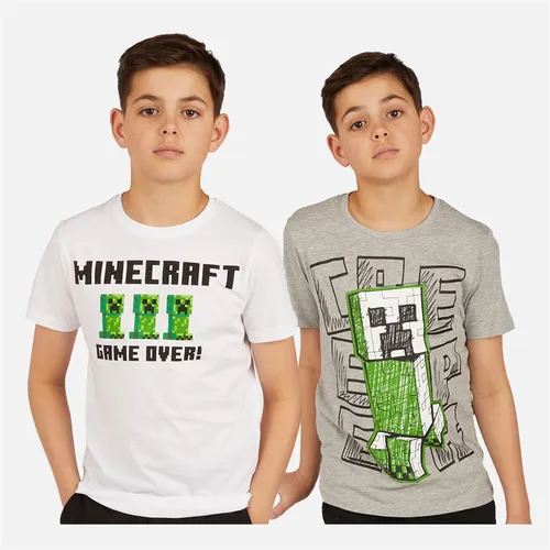 MINECRAFT Kinder Rashed T-Shirts Mehrfarbig