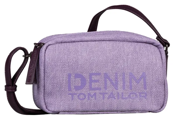 Mini Bag TOM TAILOR DENIM "Jessy Camera bag" Gr. B/H/T: 22 cm x 12,5 cm x 8 cm, lila Damen Taschen Handtaschen
