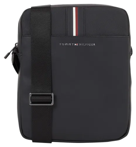 Mini Bag TOMMY HILFIGER "TH CORPORATE REPORTER" Gr. B/H/T: 23 cm x 27 cm x 6 cm, schwarz (black) Damen Taschen