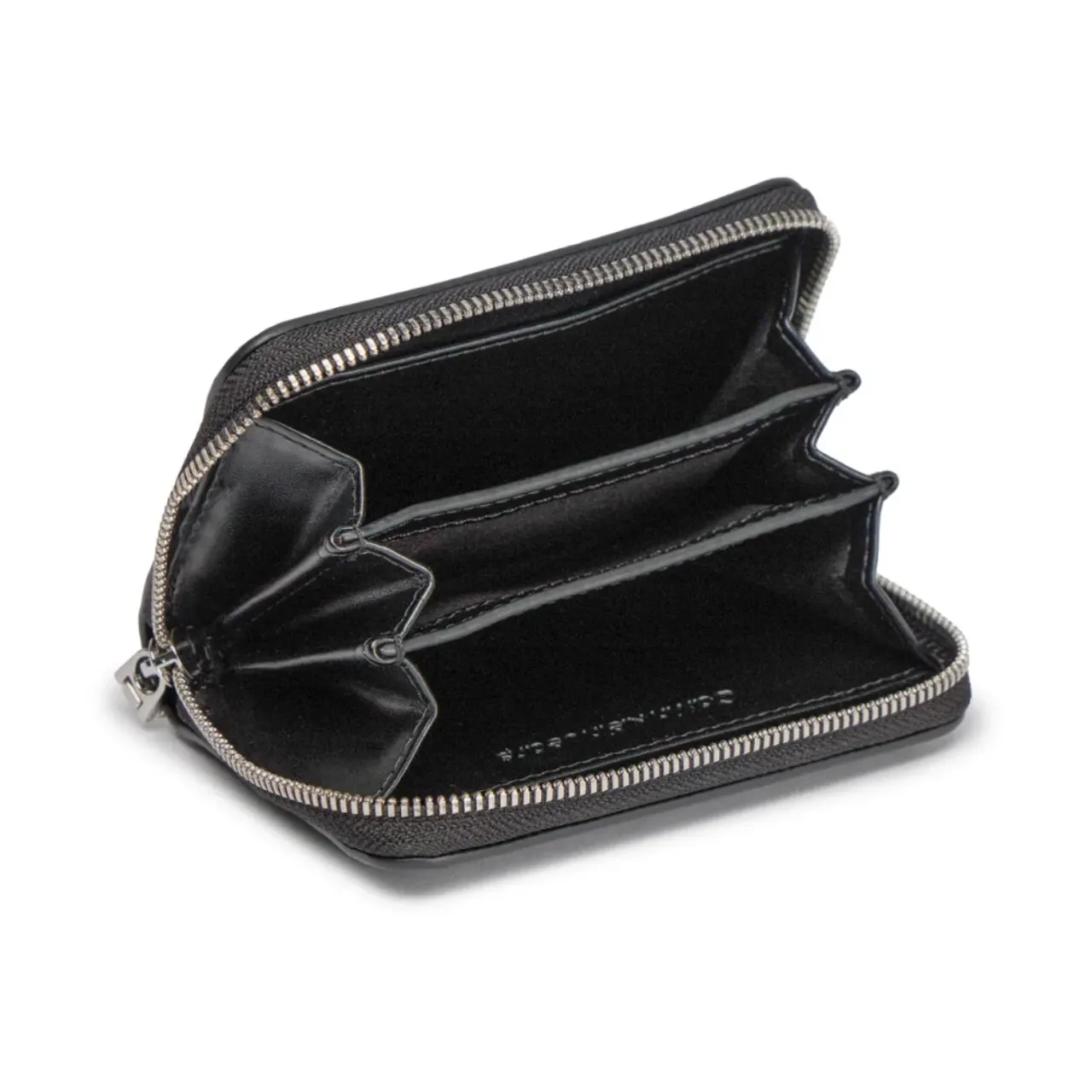 Mini PU Leder Geldbörse mit Metalllogo Calvin Klein