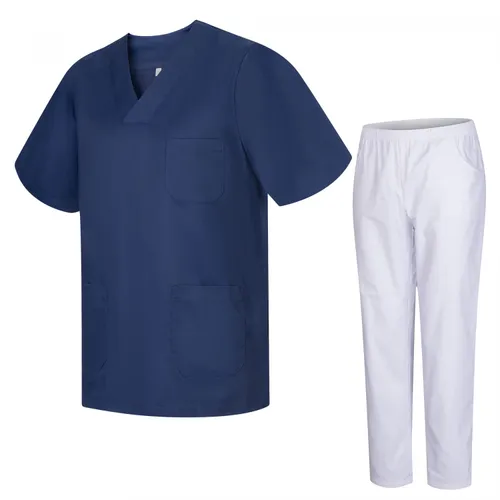 MISEMIYA - Unisex-Schrubb-Set - Medizinische Uniform mit