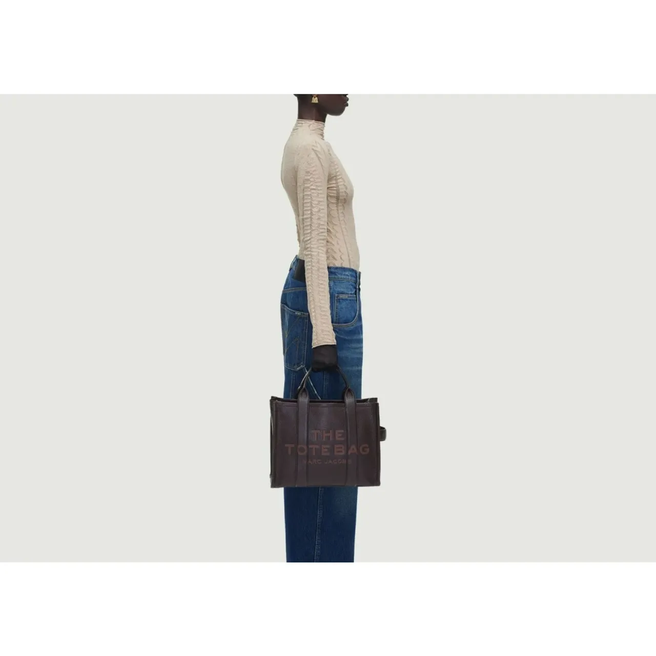 Mittelgroße Tote Tasche aus genarbtem Leder Marc Jacobs