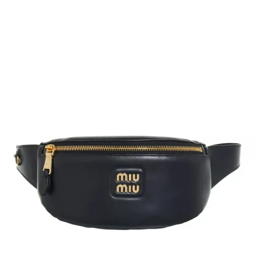 Miu Miu Crossbody Bags - Cruise Shoulder Leather Belt Bag - Gr. unisize - in Schwarz - für Damen