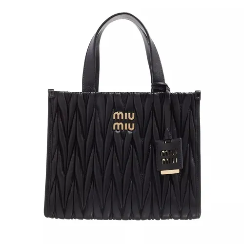 Miu Miu Hobo Bag - Nappa Leather Shopping Bag - Gr. unisize - in Schwarz - für Damen