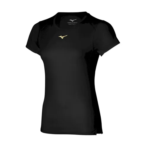 Mizuno Dryaeroflow Tee - T-Shirt - Damen Black XS