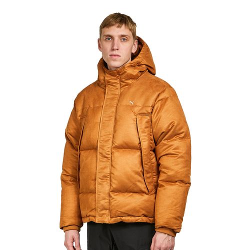 MMQ Faux Leather Down Jacket
