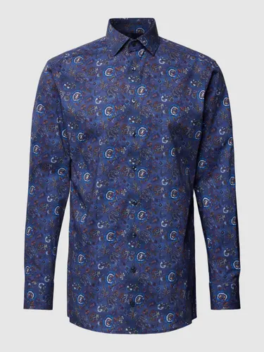 Modern Fit Business Hemd mit floralem Allover-Muster