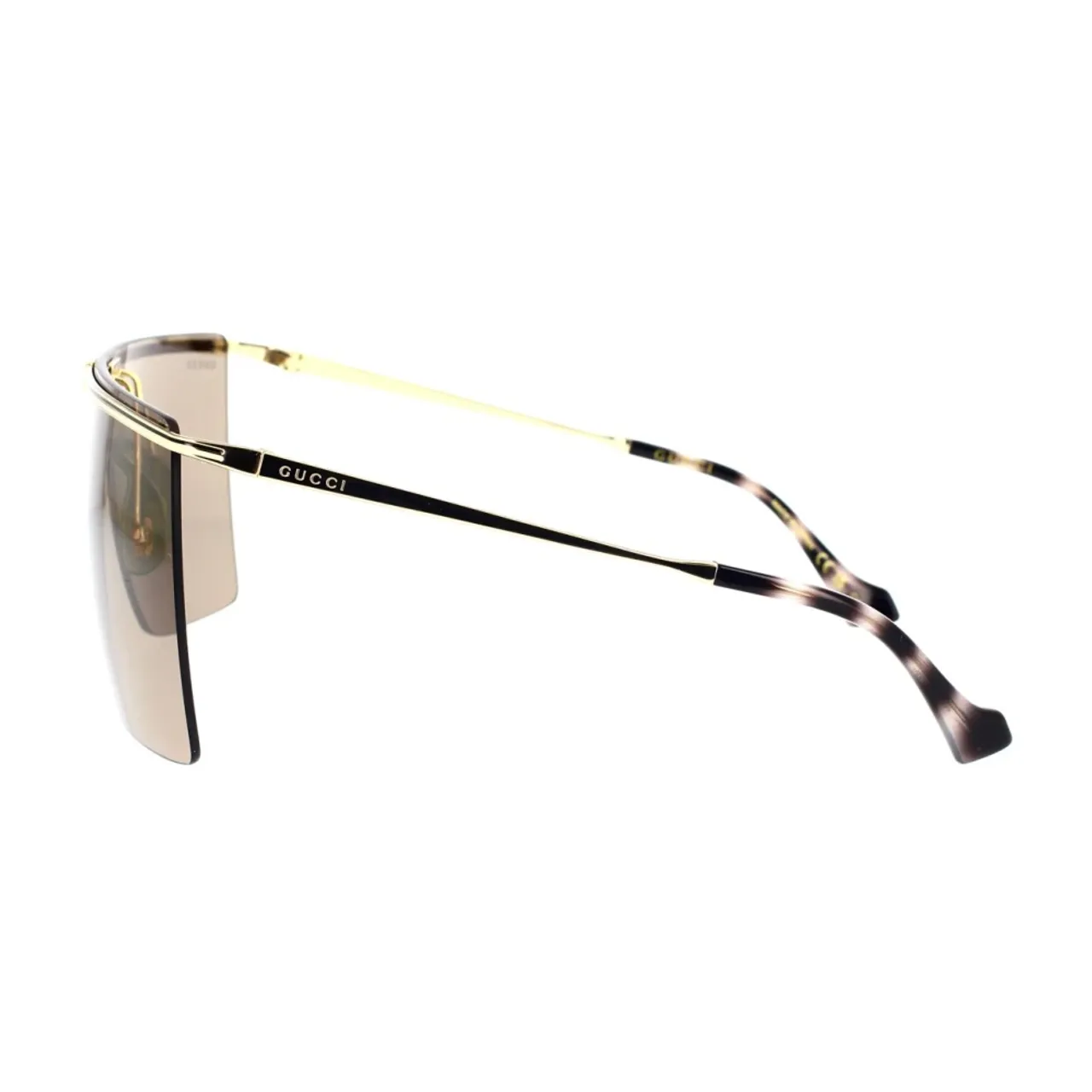 Moderne Oversized Sonnenbrille mit Web-Motiv Gucci