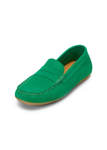Mokassin MARC O'POLO "mit klassischer Pennyloafer-Spange" Gr. 36, grün (dunkelgrün) Damen Schuhe Slip ons