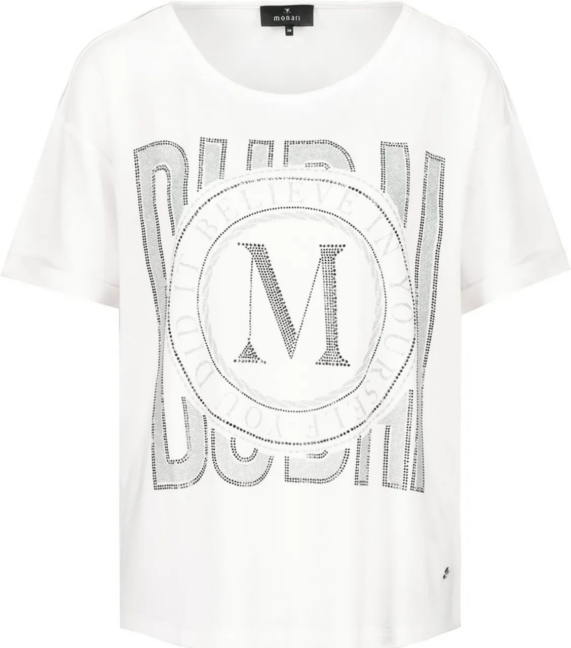 Monari Kurzarmshirt T-Shirt off-white - Preise vergleichen