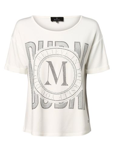 Monari T-Shirt Damen Viskose Rundhals weiß bedruckt