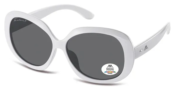 Montana Brillen MP63 Polarized MP63C Weisse Damen Sonnenbrillen