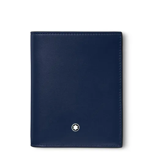 Montblanc Meisterstück kompakte Brieftasche 6 cc Ink Blue