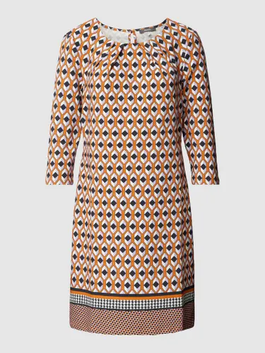 Montego Kleid mit Allover-Muster in Orange