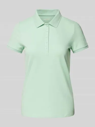 Montego Regular Fit Poloshirt in unifarbenem Design in Mint