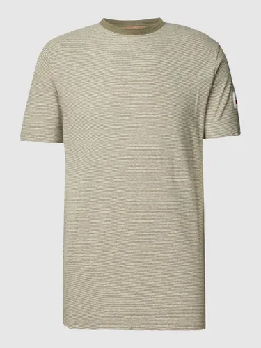 MOS MOSH T-Shirt mit Streifenmuster Modell 'Paulo' in Khaki