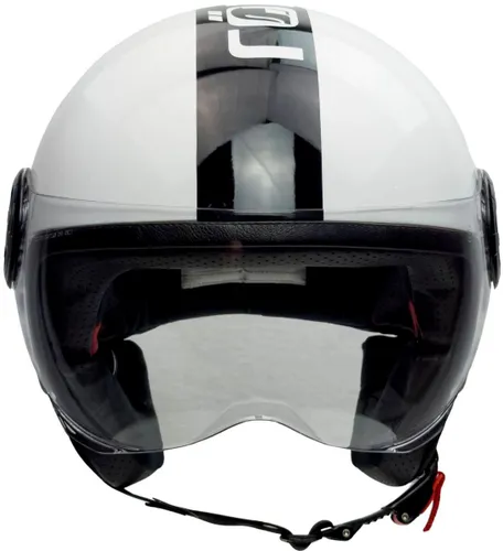 Motorradhelm RÖMER HELME "Fight" Helme Gr. M Kopfumfang: 57 cm - 58 cm, schwarz (weiß, schwarz) Motorradhelme