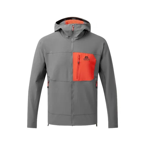 Mountain Equipment Arrow Hooded Jacket - Softshelljacke - Herren Anvil Grey / Redrock S
