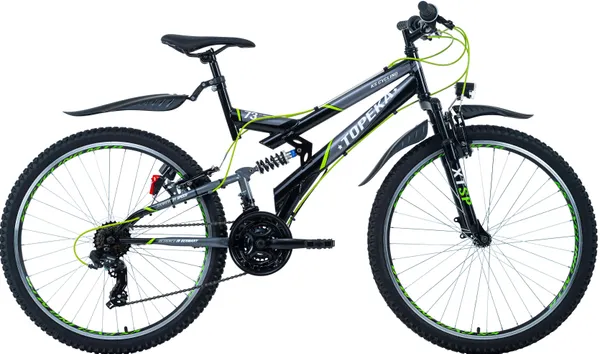Mountainbike KS CYCLING "Topeka" Fahrräder Gr. 48 cm, 26 Zoll (66,04 cm), grau Fahrräder