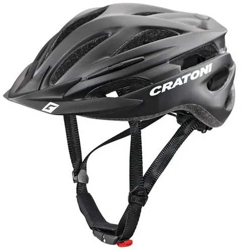 Mountainbikehelm CRATONI "MTB-Fahrradhelm Pacer" Helme Gr. 54/58 Kopfumfang: 54 cm - 58 cm, schwarz (schwarz matt) Ausrüstung Zubehör