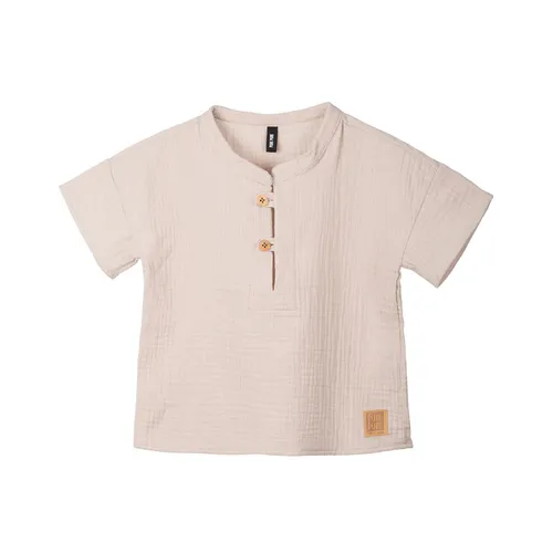 Mull-T-Shirt BASIC PURE in oat