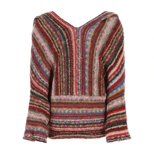 Multicolor Oversize Pullover mit Regenerierten Garnen Vitelli