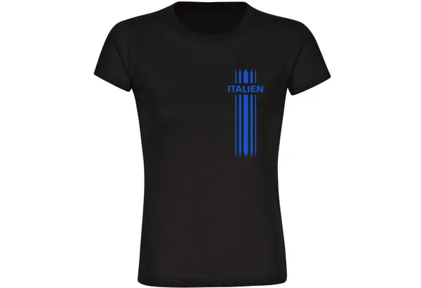 multifanshop T-Shirt Damen Italien - Streifen - Frauen