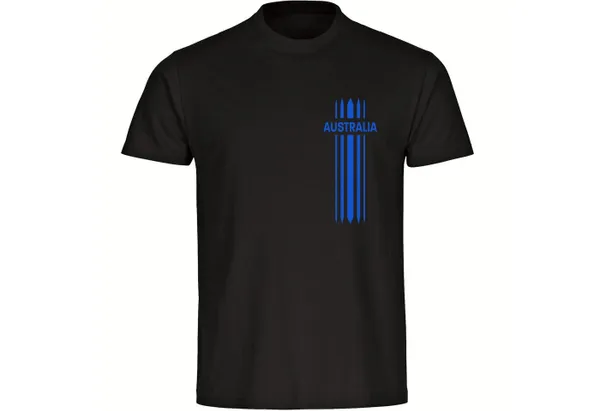 multifanshop T-Shirt Herren Australia - Streifen - Männer