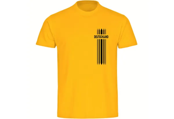 multifanshop T-Shirt Herren Deutschland - Streifen - Männer