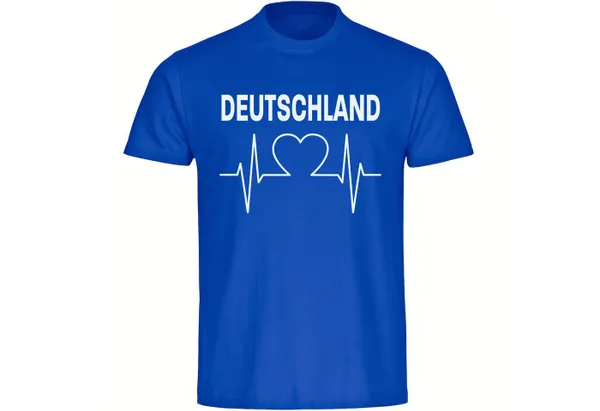multifanshop T-Shirt Kinder Deutschland - Herzschlag - Boy Girl
