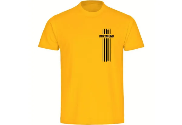 multifanshop T-Shirt Kinder Dortmund - Streifen - Boy Girl