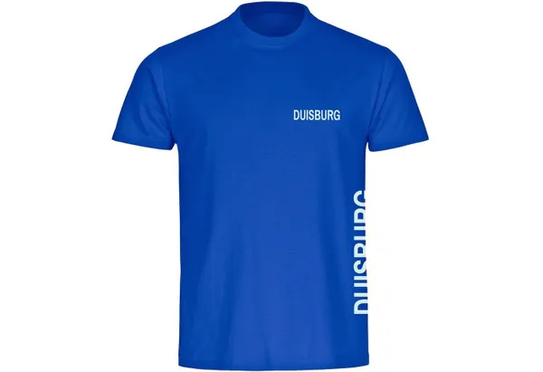 multifanshop T-Shirt Kinder Duisburg - Brust & Seite - Boy Girl
