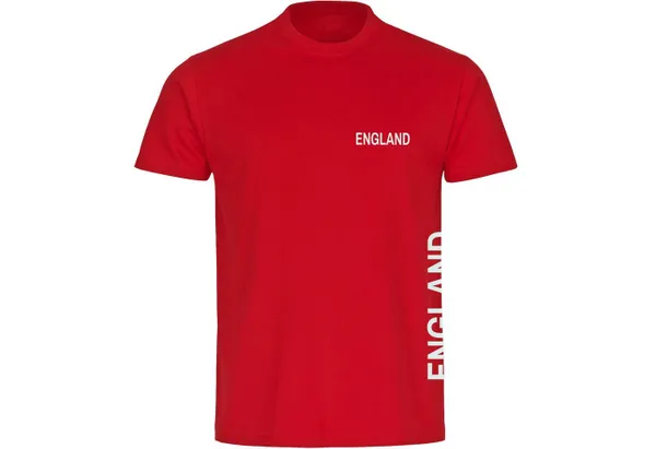 multifanshop T-Shirt Kinder England - Brust & Seite - Boy Girl