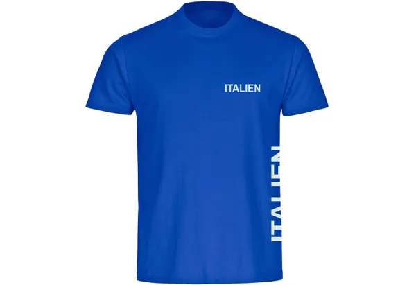 multifanshop T-Shirt Kinder Italien - Brust & Seite - Boy Girl
