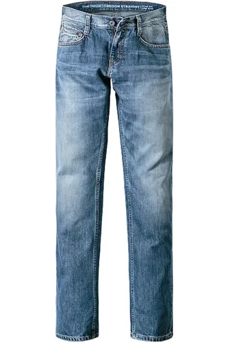 MUSTANG Herren Jeans blau Baumwoll-Stretch Slim Fit