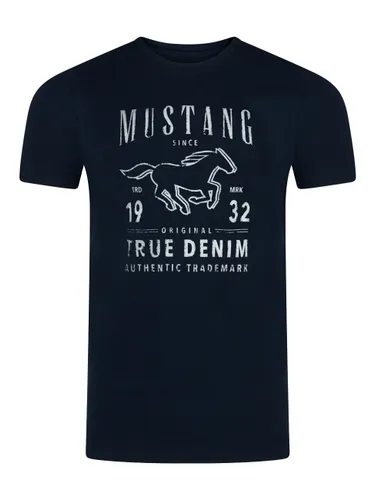 Mustang Herren T-Shirt Mehrfarbig Rundhals Regular Fit S bis 6XL
