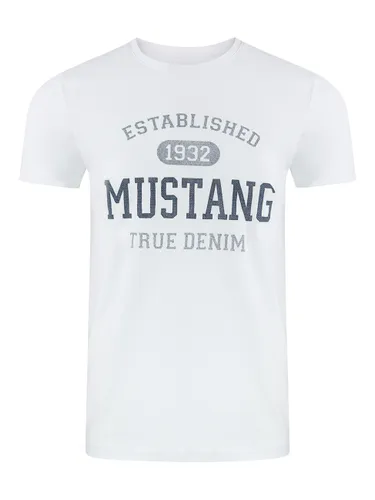 Mustang Herren T-Shirt Mustang Mehrfarbig Rundhals Regular Fit S bis 6XL