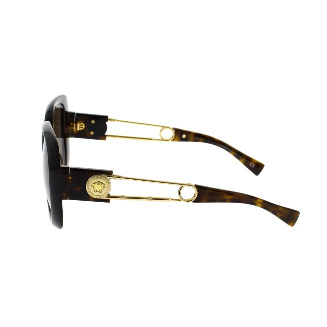 Mutige quadratische Sonnenbrille mit Metallbügeln Versace