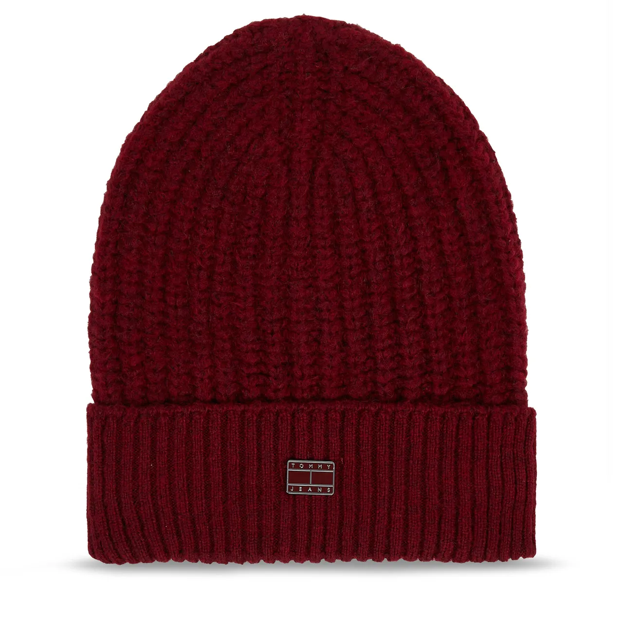 Mütze Tommy Jeans Tjw Cosy Knit Beanie AW0AW15462 Deep Rouge VLP