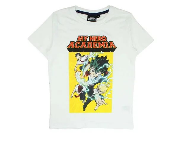 MY HERO ACADEMIA Print-Shirt Anime My Hero Academia Jungen T-Shirt Kurzarm Shirt Gr. 140 bis 176, 100% Baumwolle