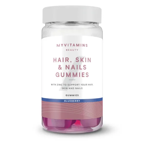 Myvitamins Hair Skin and Nails Gummies - 60Gummibärchen - Heidelbeere