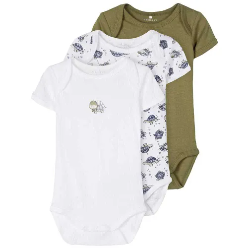 NAME IT Baby-Jungen NBMBODY 3P SS Turtle NOOS Kleinkind