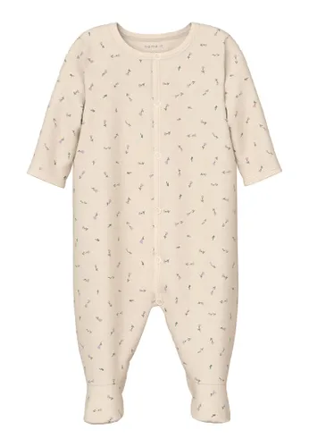 NAME IT Baby-Mädchen NBFNIGHTSUIT W/F Buttercream FLORAL