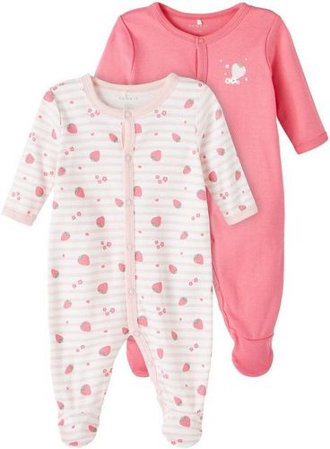 Name It Schlafoverall NBFNIGHTSUIT 2P W/F STRAWBERRY NOOS (Packung, 2-tlg)