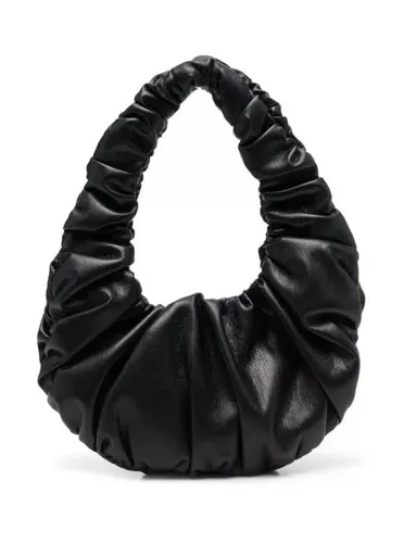 Nanushka Umhängetaschen - Anja' Black Baguette Mini Bag With Hobo Handle In - Gr. unisize - in Schwarz - für Damen