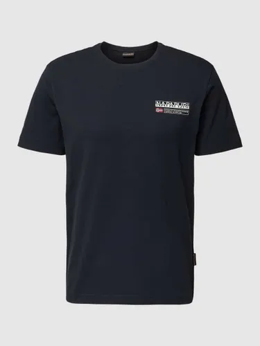 Napapijri T-Shirt mit Label-Print Modell 'KASBA' in Black