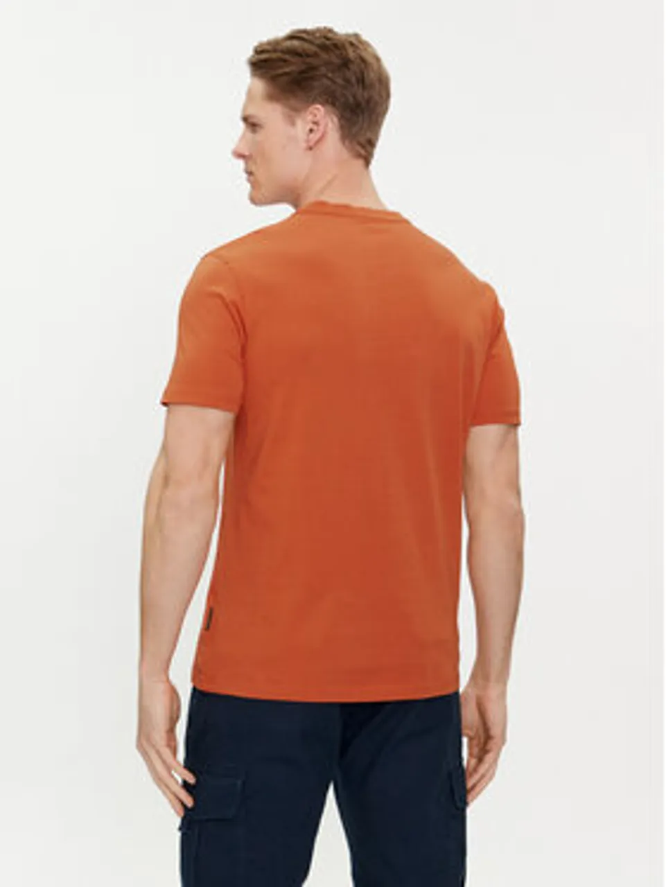 Napapijri T-Shirt Salis NP0A4H8D Orange Regular Fit