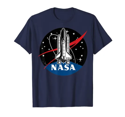 NASA Space Shuttle Take Off With Logo Premium T-Shirt
